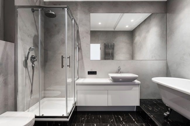 Baños revestidos con microcemento
