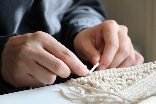 Decoración con macramé