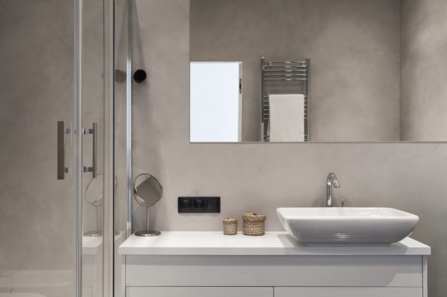 Baños con microcemento
