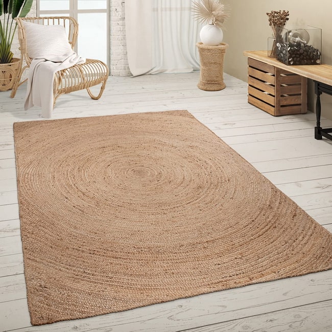 Decorar con alfombras de yute