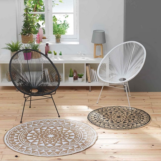 Alfombras circulares para decorar el salón