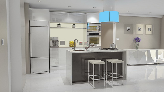 Cocina moderna con isla