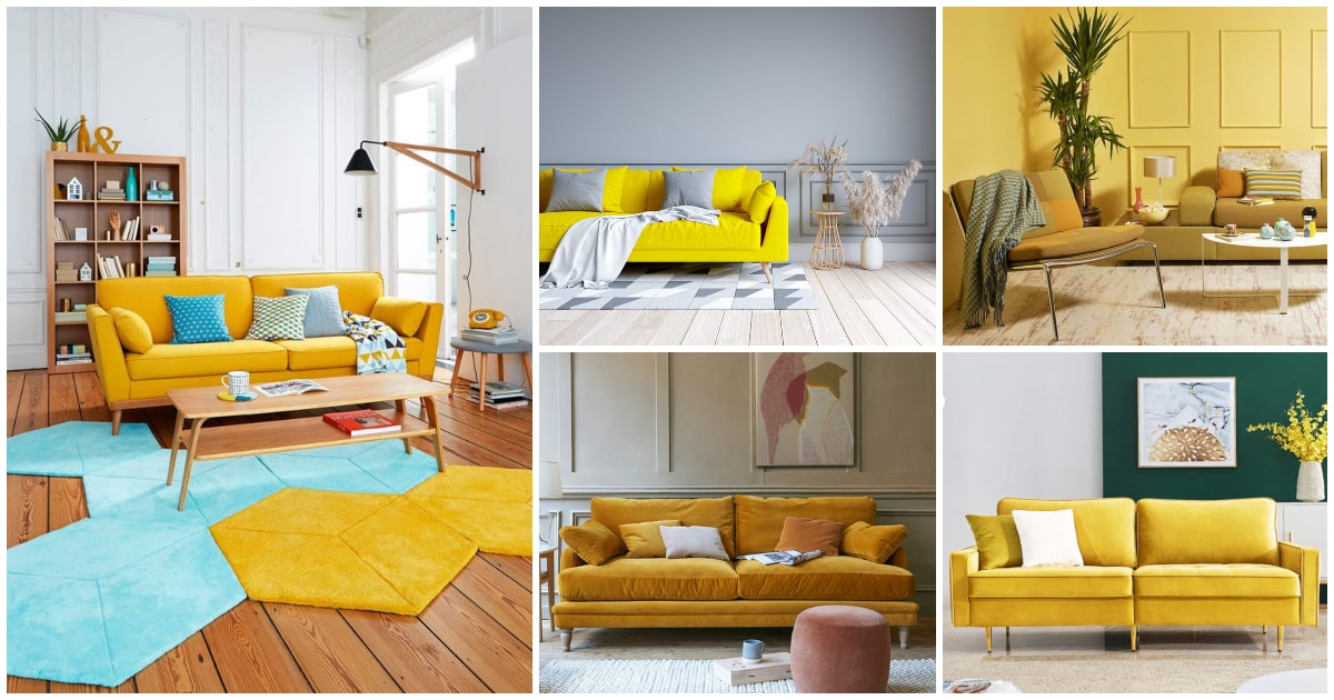 Cómo combinar un sofá amarillo