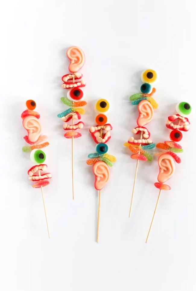 Brochetas de dulces