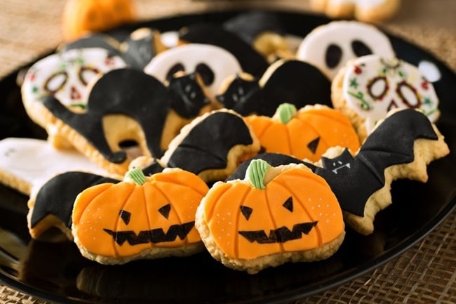 Galletitas de calabazas y murciélagos
