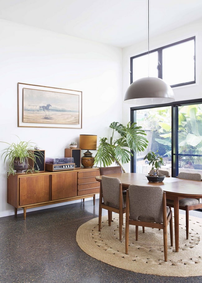 Comedor estilo Mid Century
