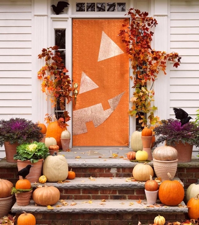 Decoración con calabazas