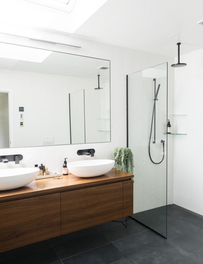 Muebles de baño en madera