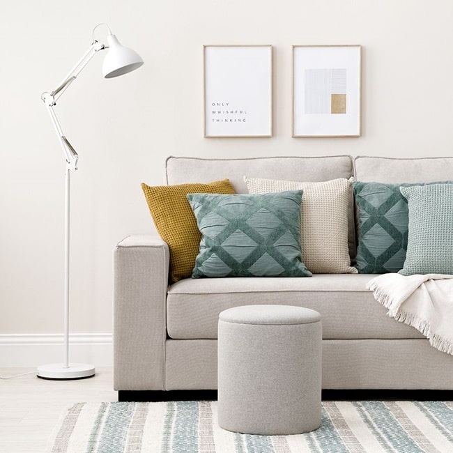 Textiles para decorar el salón