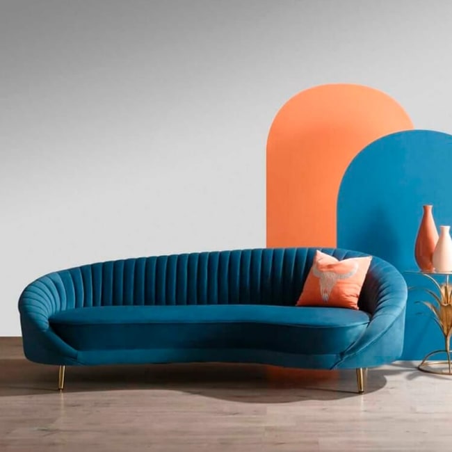 Muebles de líneas curvas