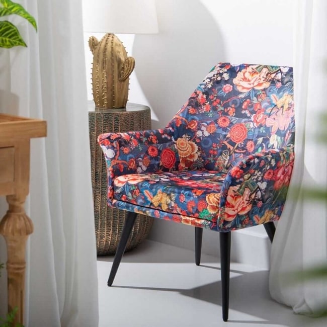Sillones con estampados florales