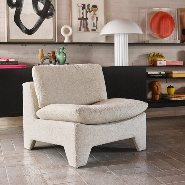 Sillones en bouclé