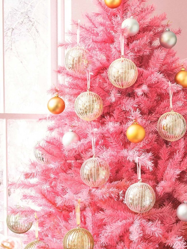 Árbol de Navidad rosa