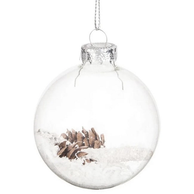 Bolas navideñas de cristal transparentes