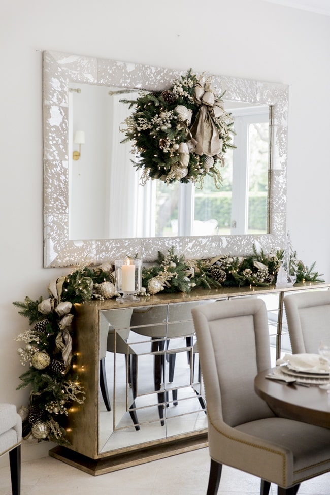 Decoración navideña para estantes