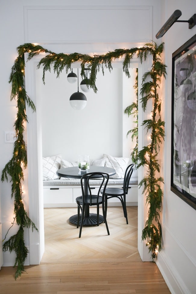 Decoración con guirnaldas botánicas
