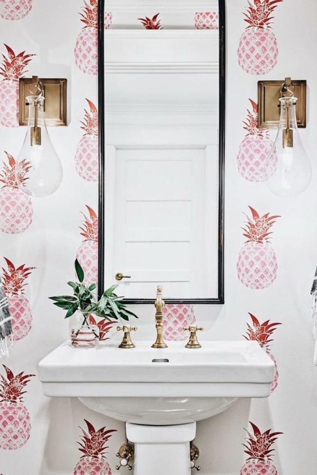 Papel pintado para baños
