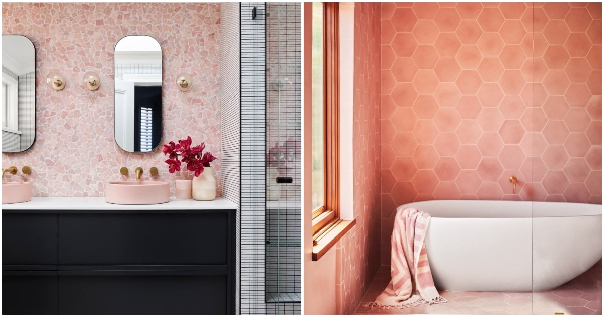 Inmundo Agua con gas rima Baños color rosa. Inspírate con estas ideas para decorar el baño.