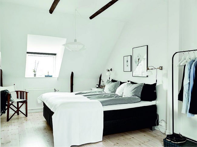Blanco frío para el dormitorio