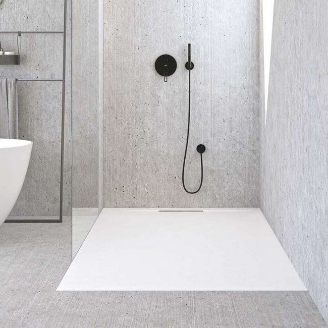 Baño moderno con plato de ducha