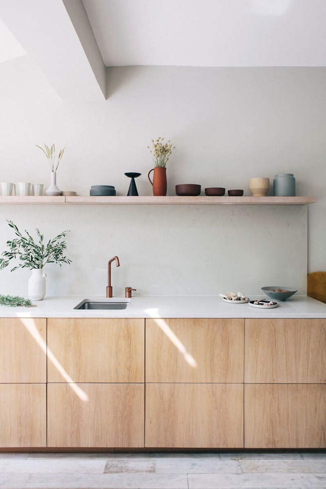 Frentes de cocina en madera