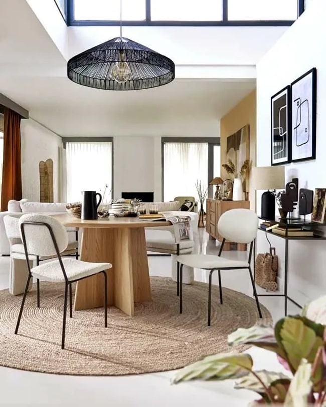 Decoración en tonos naturales
