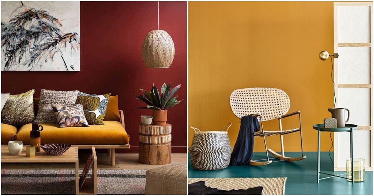 Color mostaza en la decoración