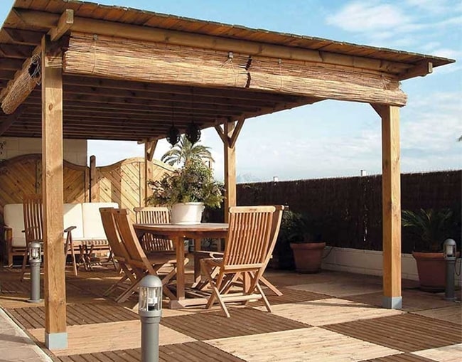 Pérgola de madera