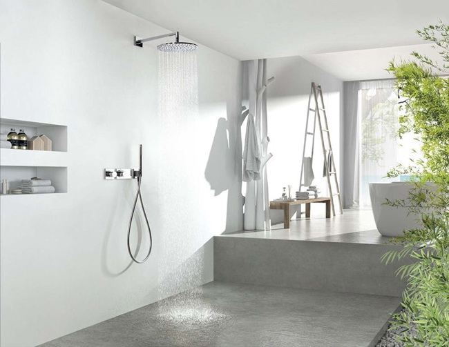 Baño en dos niveles