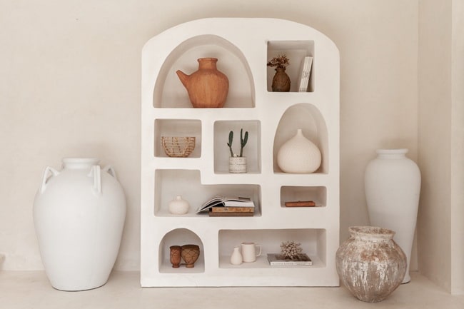 Decoración con vasijas