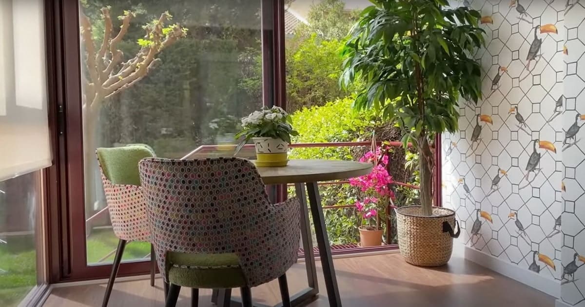 Vivienda con mucho color