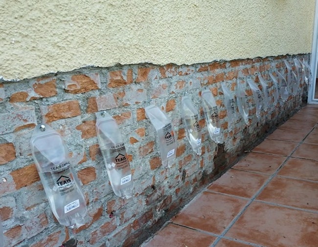 Sistema de inyecciones para paredes con humedad por capilaridad