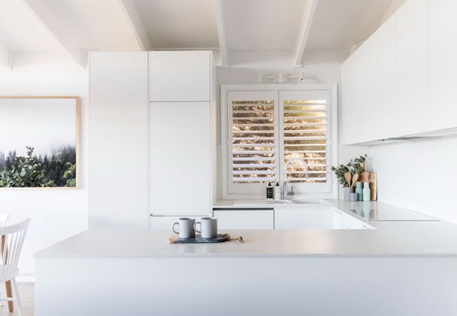 Muebles de cocina en color blanco