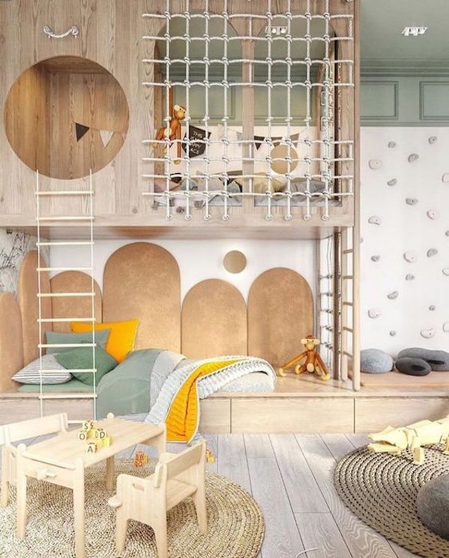Dormitorio infantil a doble altura