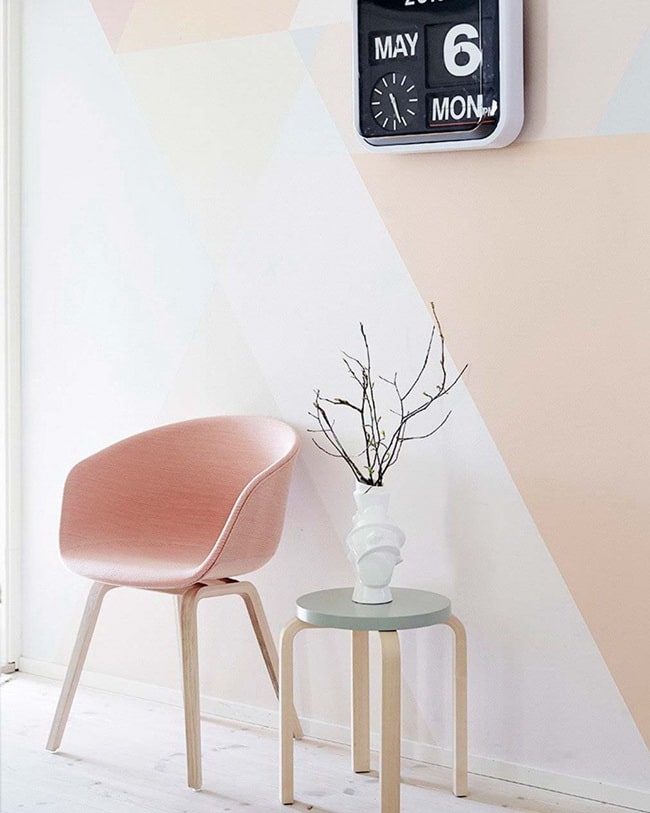 Silla en color rosa