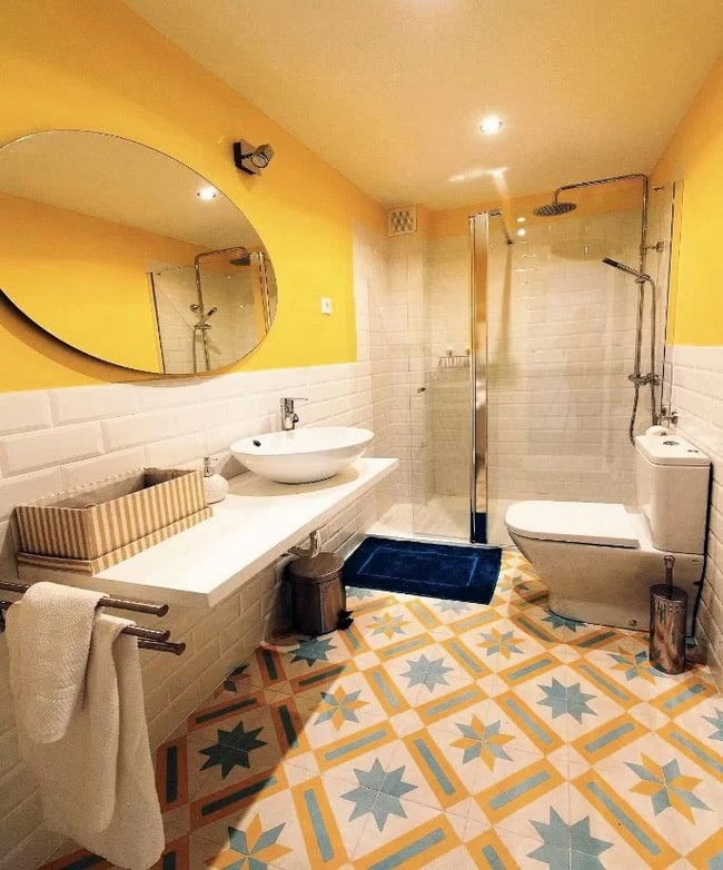 Pavimentos hidráulicos en baños