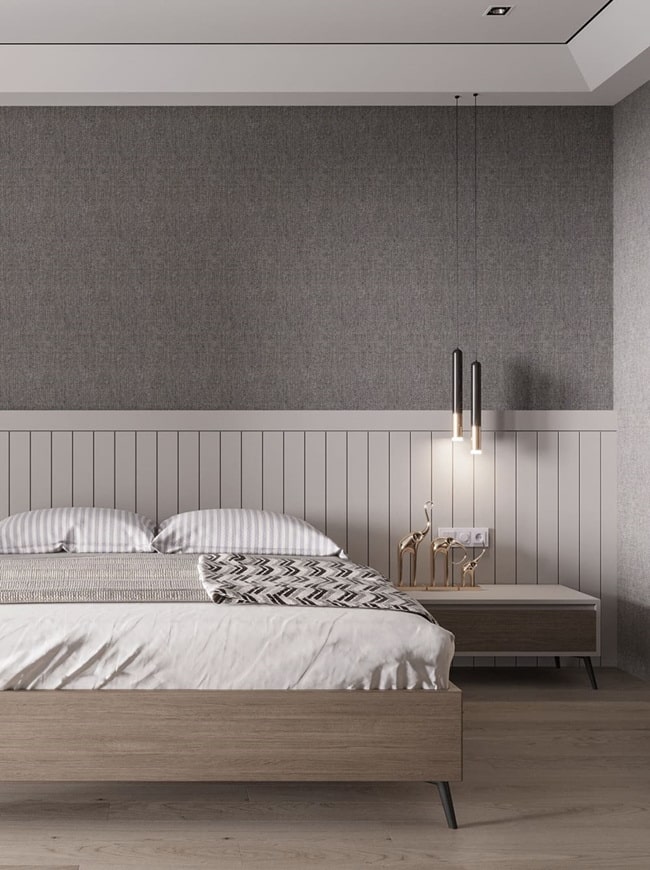 Cabeceros de madera de pared a pared