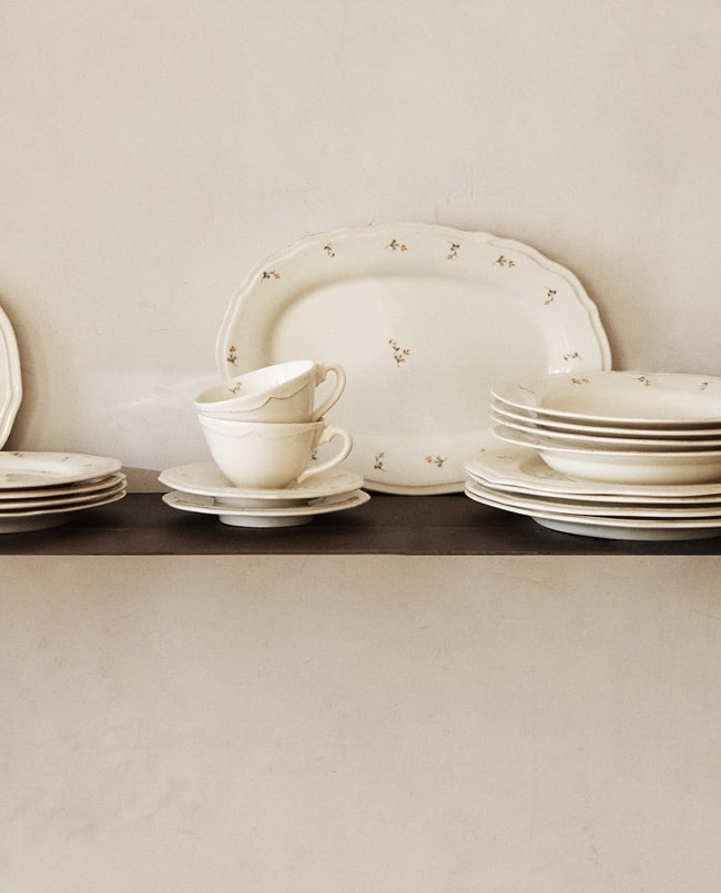 Vajilla de Zara Home