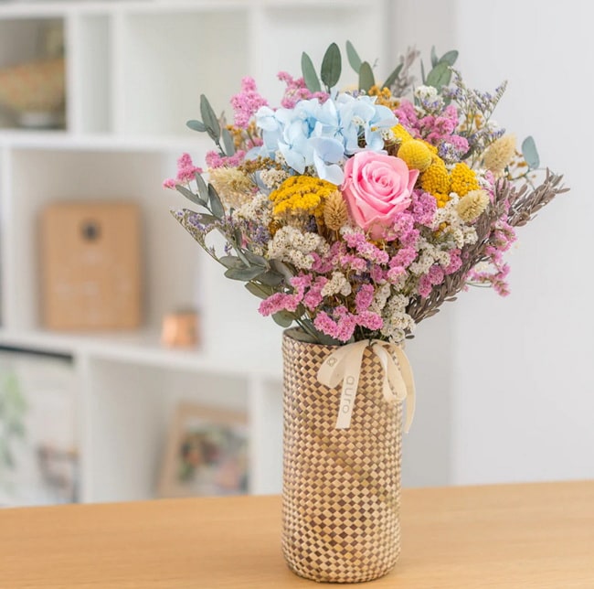 Ideas para decorar con flores preservadas