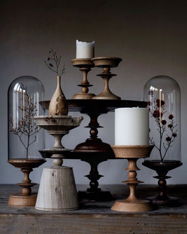 Accesorios decorativos en madera