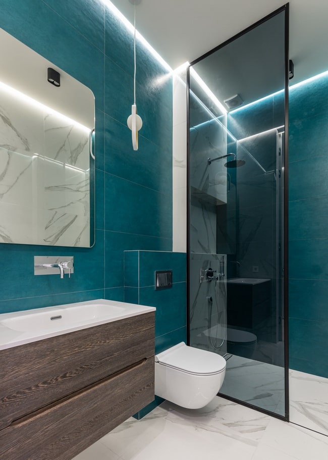 Baños azules