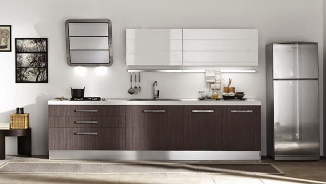 Cocina en marrón