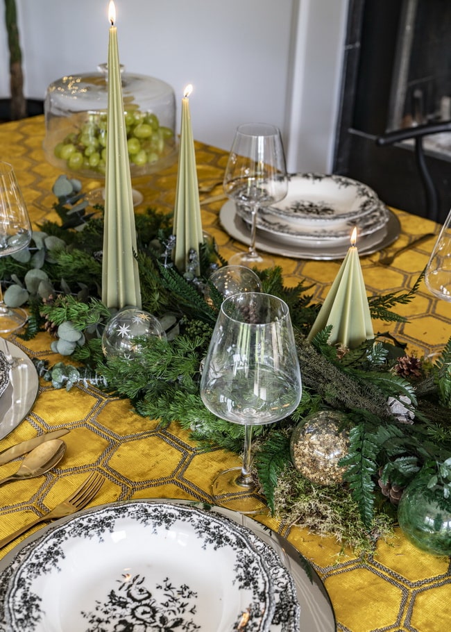 Decoración navideña para la mesa