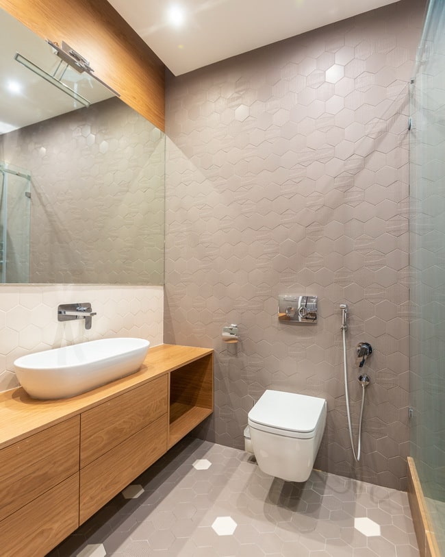 Baño en color beige