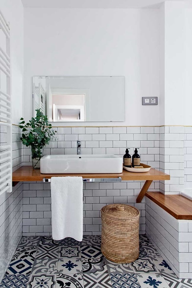 Pavimentos sin obra para el baño