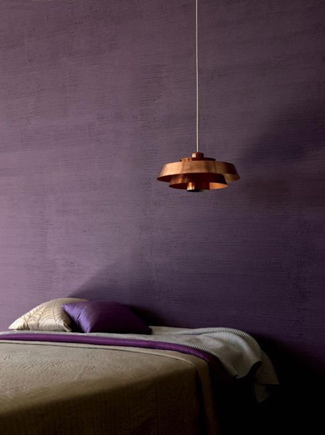 Pared en color morado