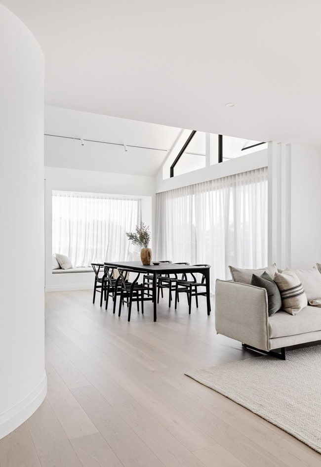 Color blanco para una decoración antiestrés
