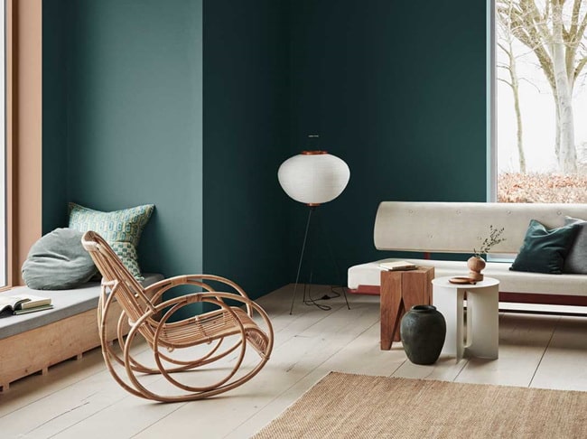 Decoración en color verde