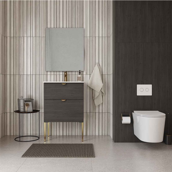 Baño en colores neutros