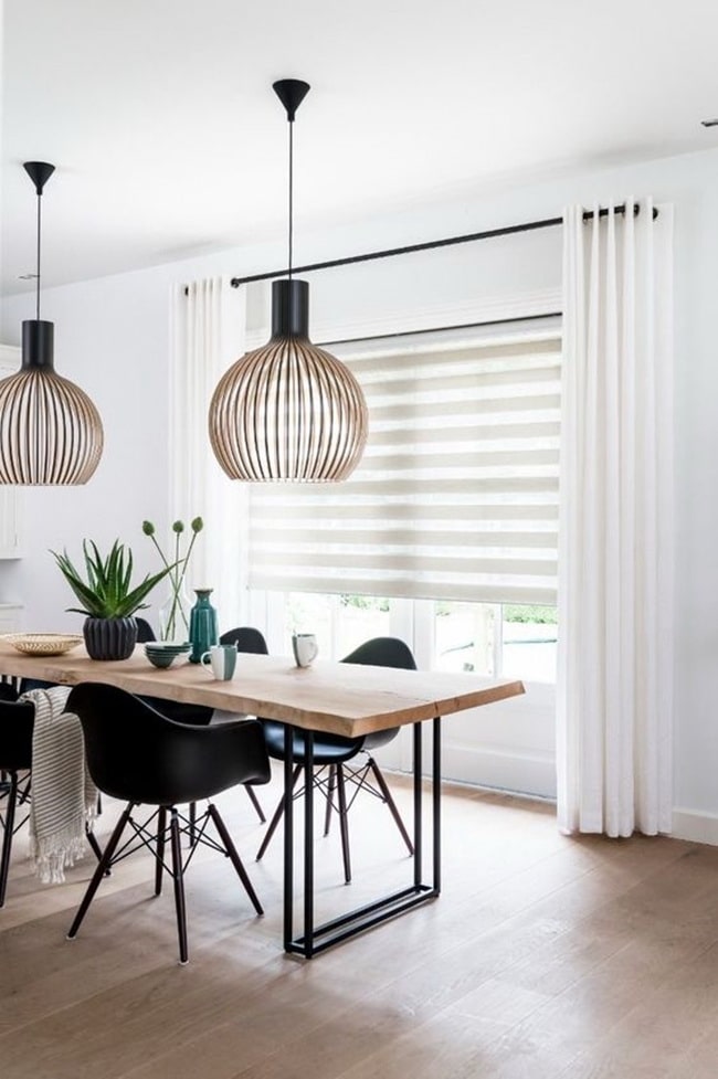Estores para el comedor